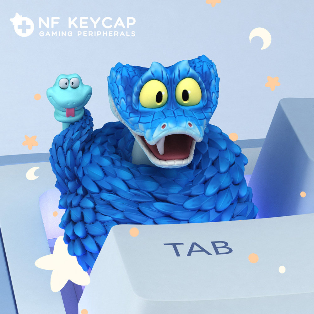 Gaming Keyboard Backlit - Zootopia Keycap Gary De'Snake Kustom untuk