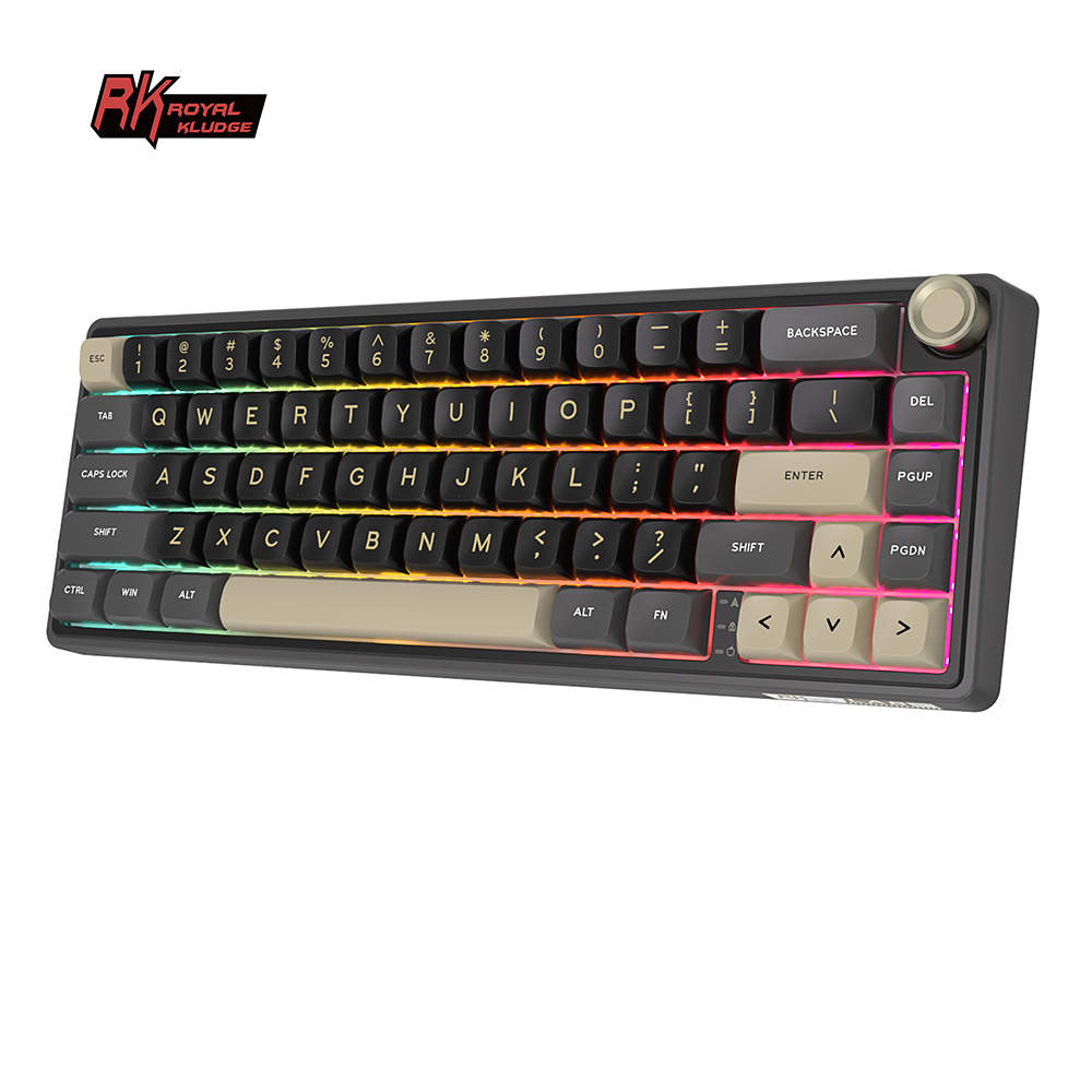 Gaming Keyboard Thocky - Royal Kludge RK R65 Keyboard Mekanik