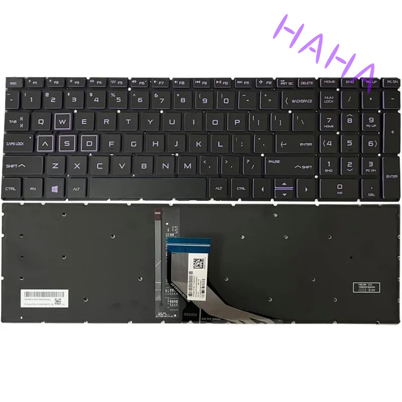 Gaming Keyboard Backlit - H+ Pengganti Lampu Latar Keyboard Ungu