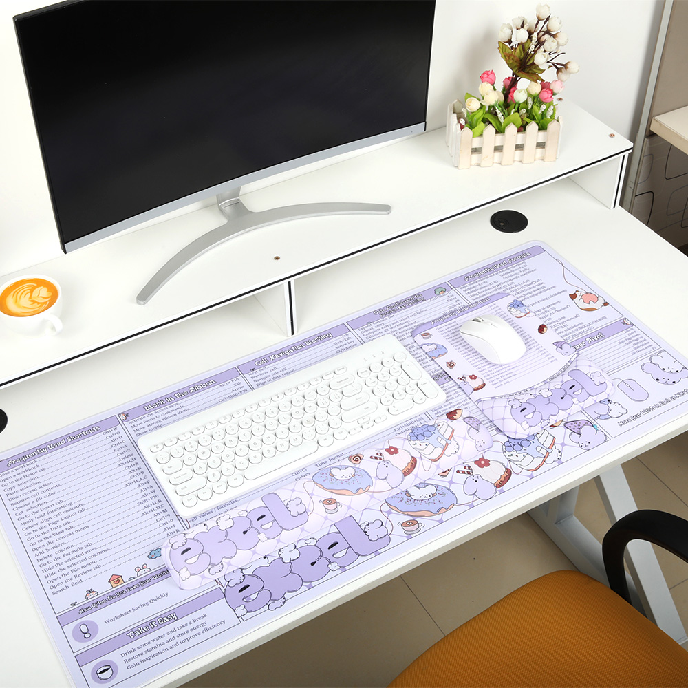 Gaming Keyboard And Mouse Set - Set bantalan Mouse game Keyboard sandaran