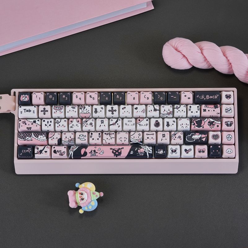 Gaming Keyboard Types - Set Keycap Keyboard Mekanik Motif Kucing