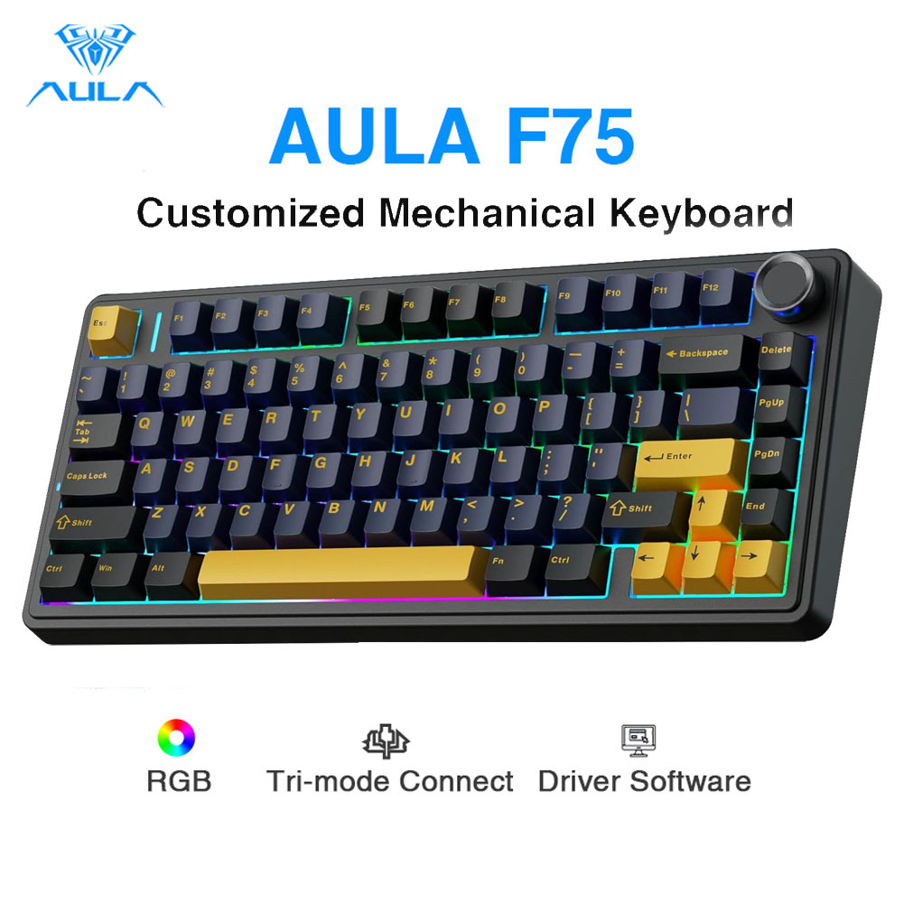 Gaming Keyboard Number Pad - Keyboard Mekanik Aula F75, Tombol yang