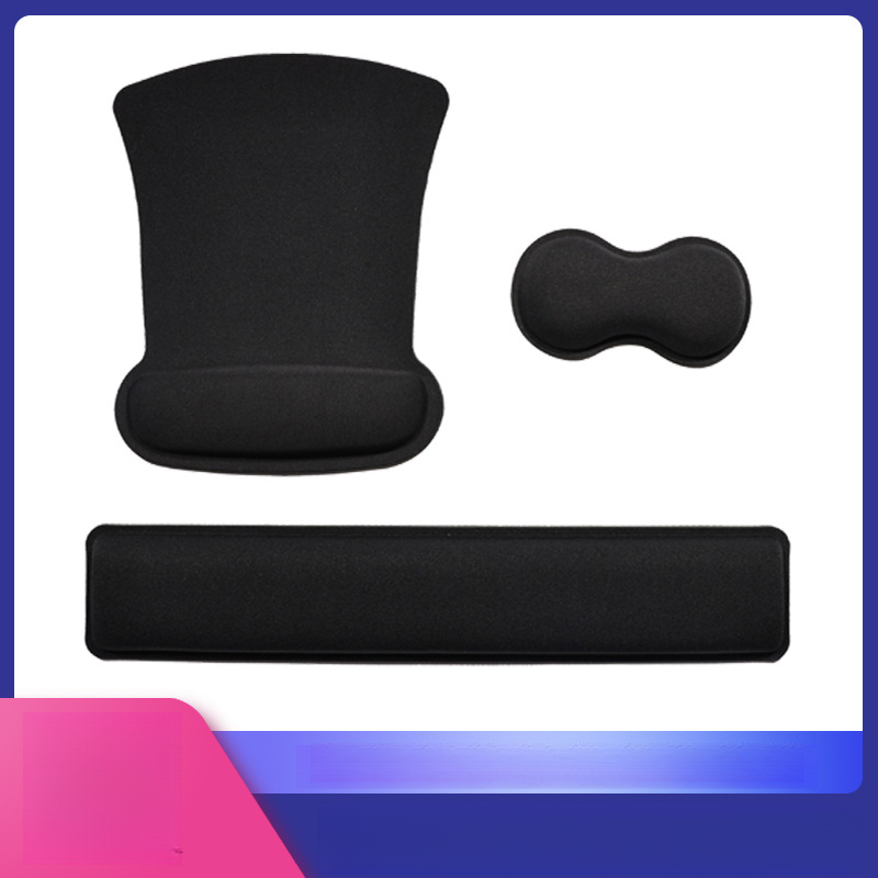 Gaming Keyboard And Mouse Set - Set Sandaran Pergelangan Tangan Gaming, Alas