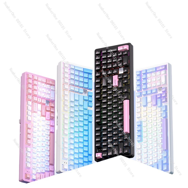 Gaming Keyboard Wireless - Keyboard Mekanik Paduan Aluminium, Keyboard Gaming
