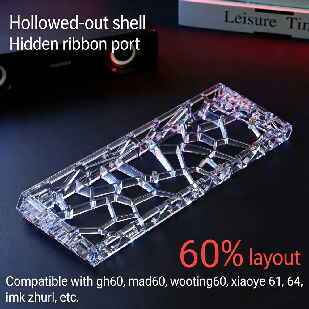 Hot Swap Pcb - Casing Keyboard GH60 Transparan Berongga dengan