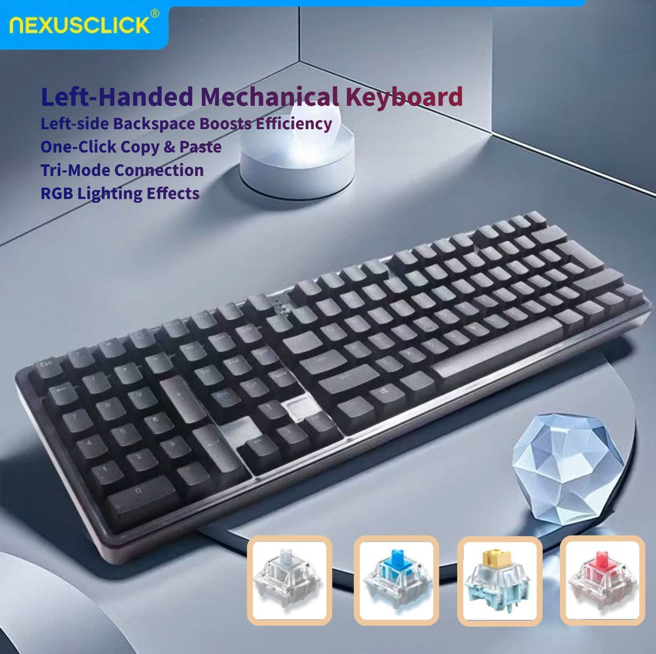 Gaming Keyboard Number Pad - Keyboard Mekanik Bekas NexusClick Ergonomis untuk