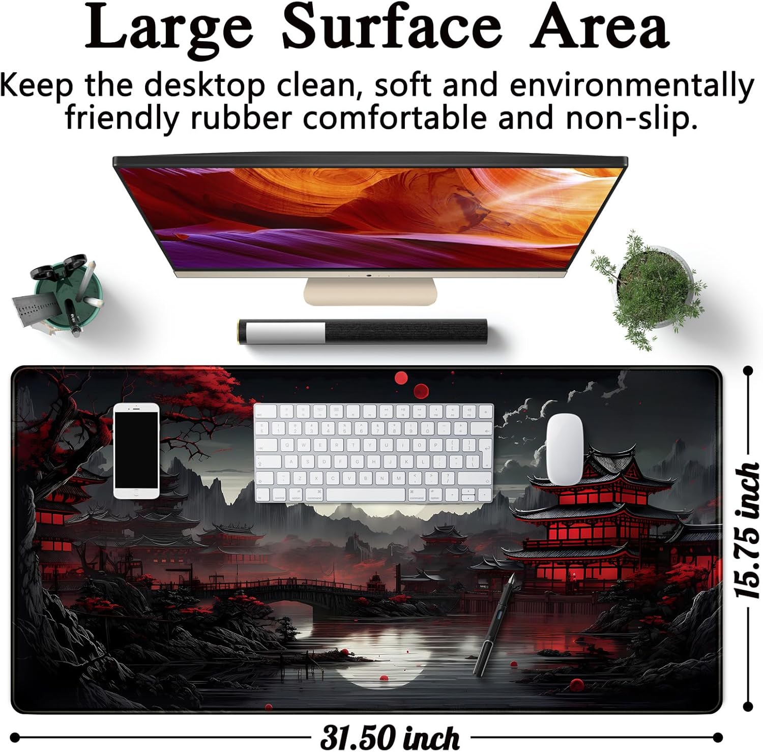 Alas Meja Jepang Alas Meja Bul - Gaming Keyboard And Mouse Pad ulasan dan harga