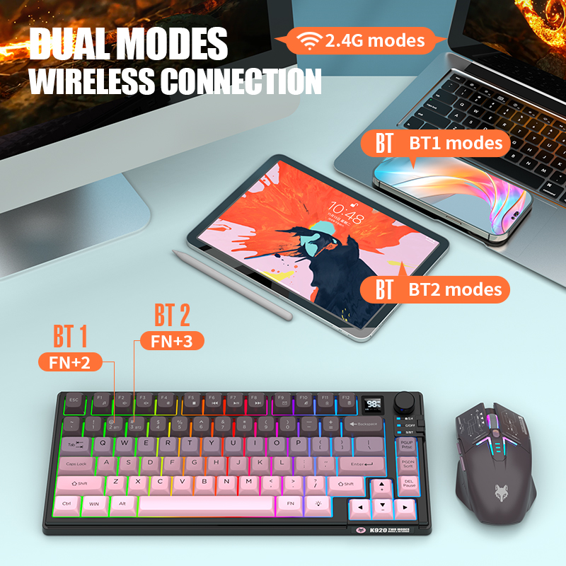 Kombo Keyboard dan Mouse Gamin - Gaming Keyboard And Mouse Wireless ulasan dan harga