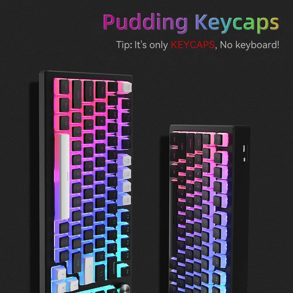 Keycap PBT Puding Baru 129 Tom - Gaming Keyboard And Mouse Set ulasan dan harga
