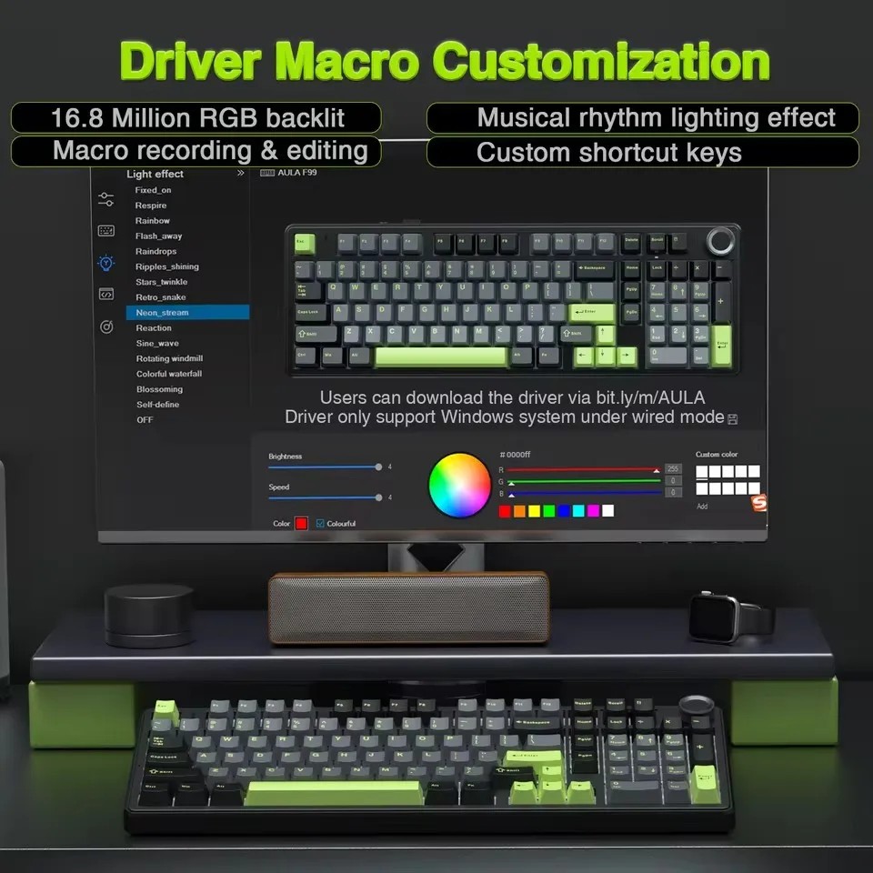 AULA F99PRO Keyboard Mekanis G - Gaming Keyboard Thocky ulasan dan harga