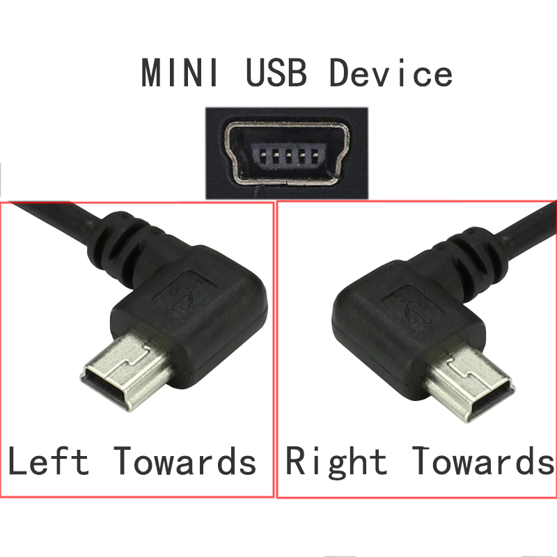 MINI USB 5Pin 90 Derajat Kiri  - Coiled Usb Cable ulasan dan harga