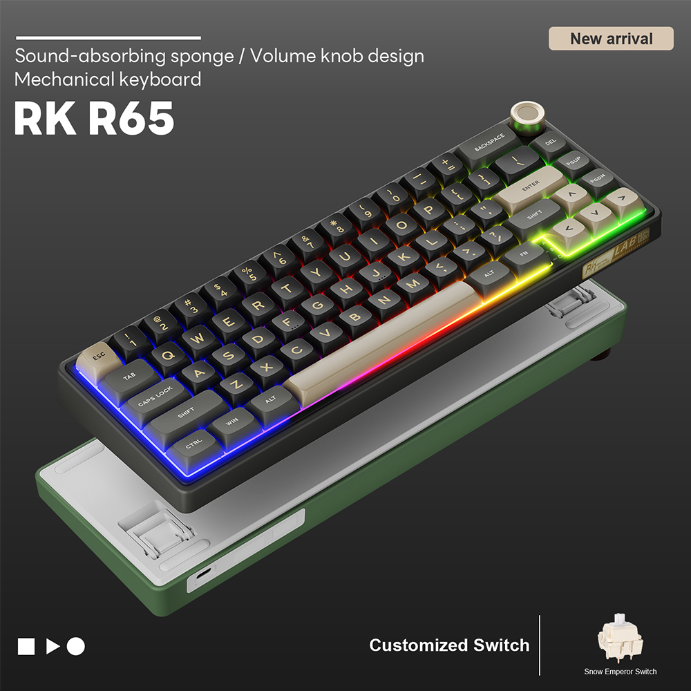 Royal Kludge RK R65 Keyboard M - Gaming Keyboard Thocky ulasan dan harga