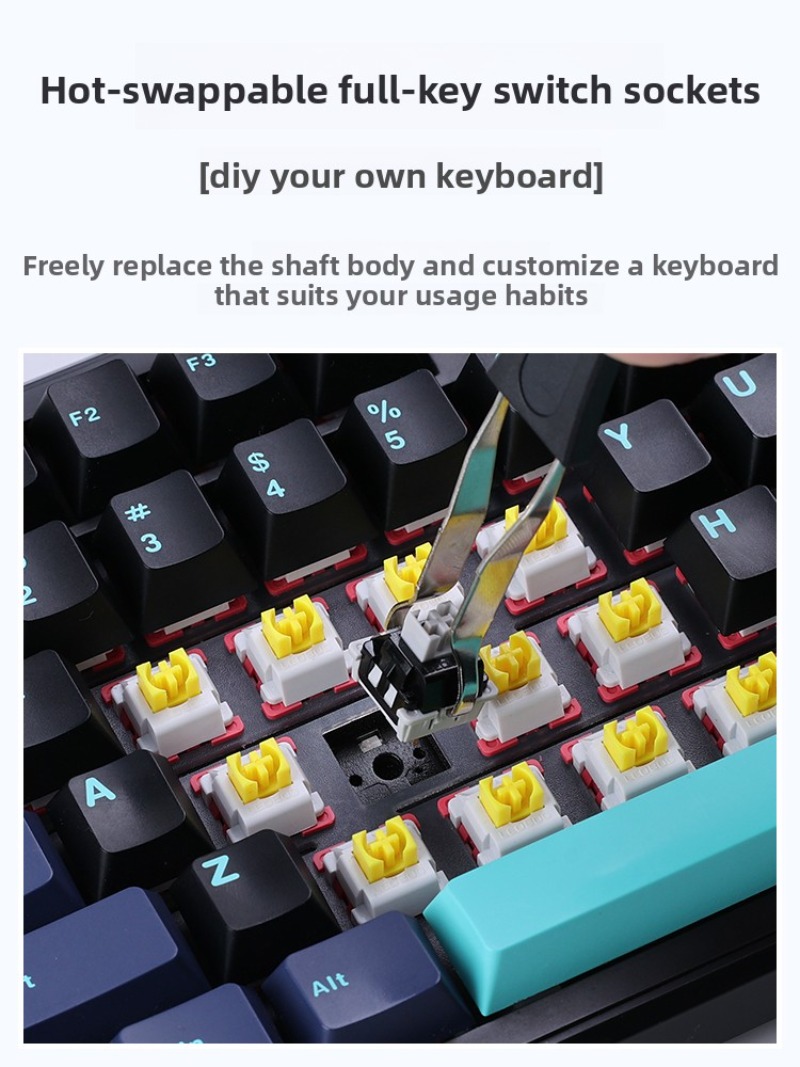 AULA F87 Pro Keyboard Mekanik  - Gaming Keyboard Thocky ulasan dan harga
