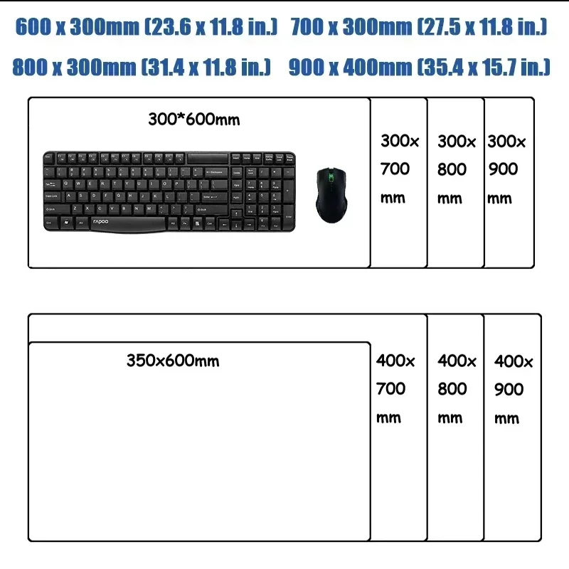 Mairuige XXL DIY Anime Mouse P - Gaming Keyboard And Mouse Pad ulasan dan harga