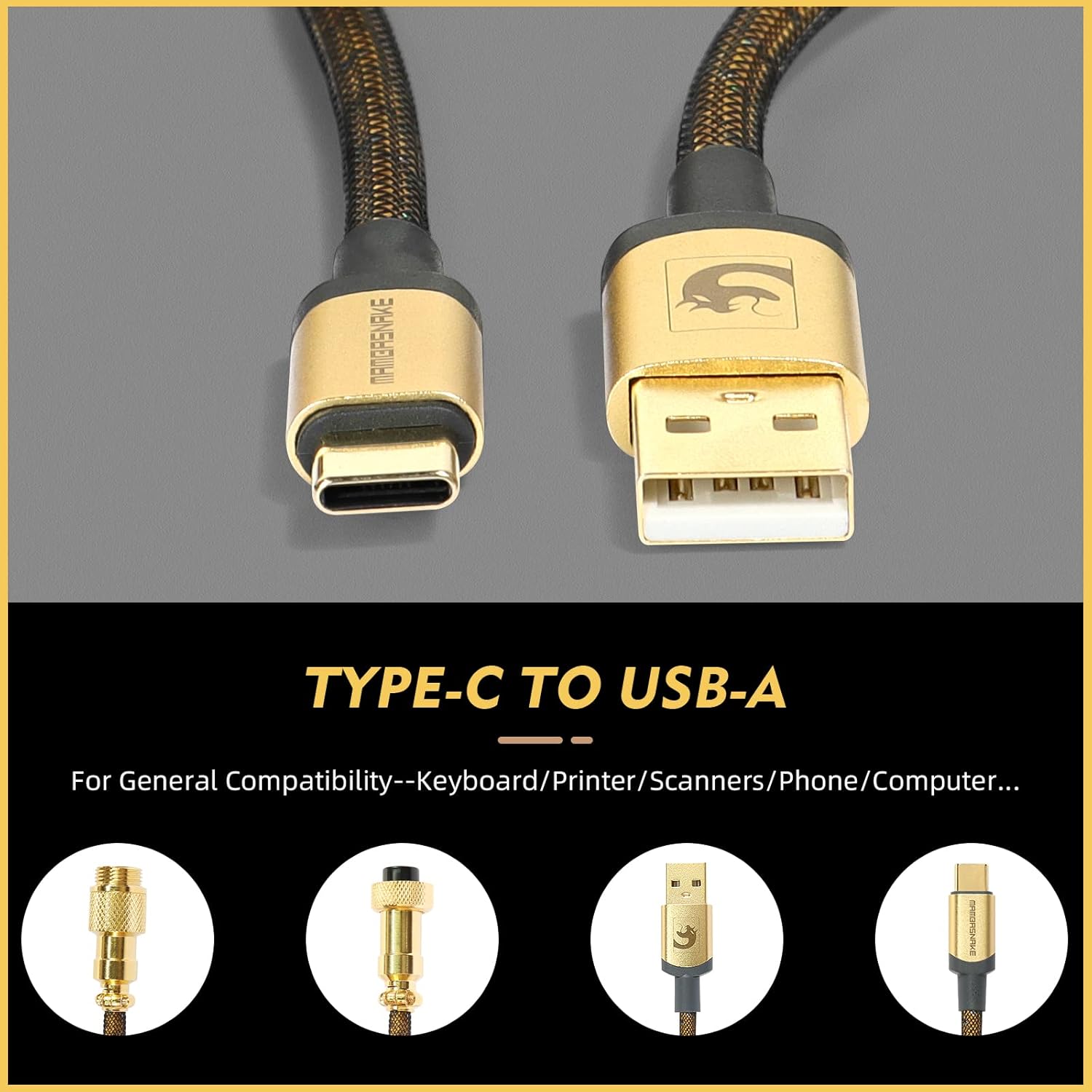 ATTACK SHARK * MAMBASNAKE C03  - Coiled Usb Cable ulasan dan harga