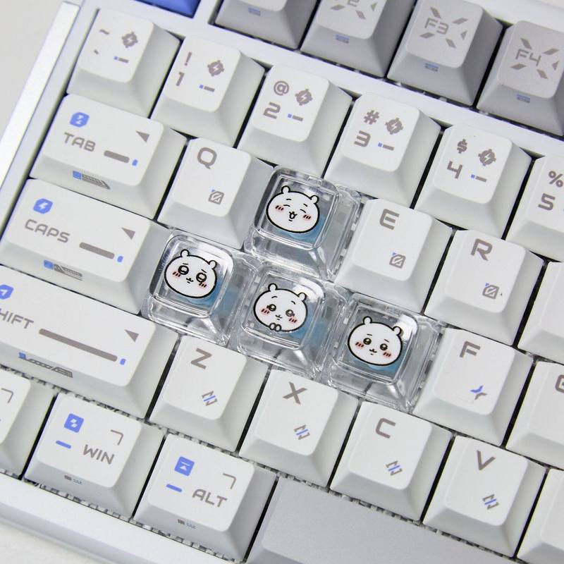 Chiikawa 4 Buah Keycap Transpa - Gaming Keyboard Backlit ulasan dan harga