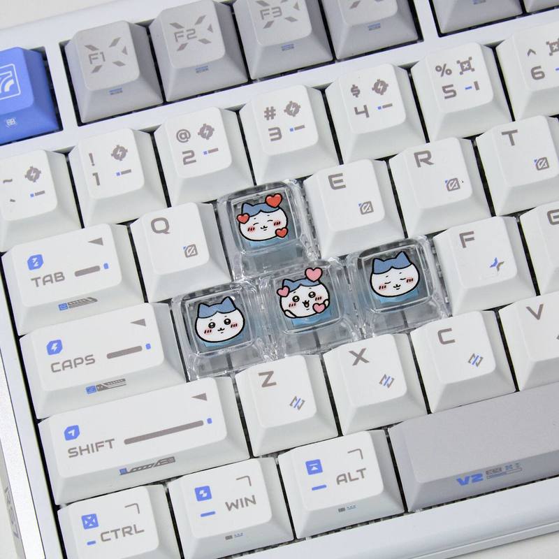 Chiikawa 4 Buah Keycap Transpa - Gaming Keyboard Backlit ulasan dan harga