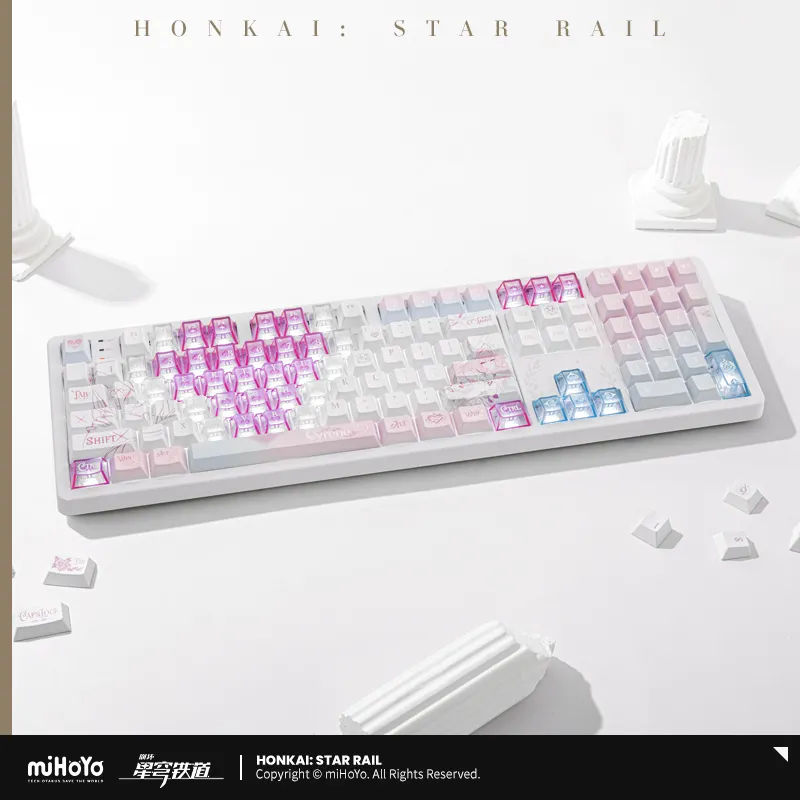 [Asli] MiHoYo Game Honkai Star - Gaming Keyboard Wireless ulasan dan harga