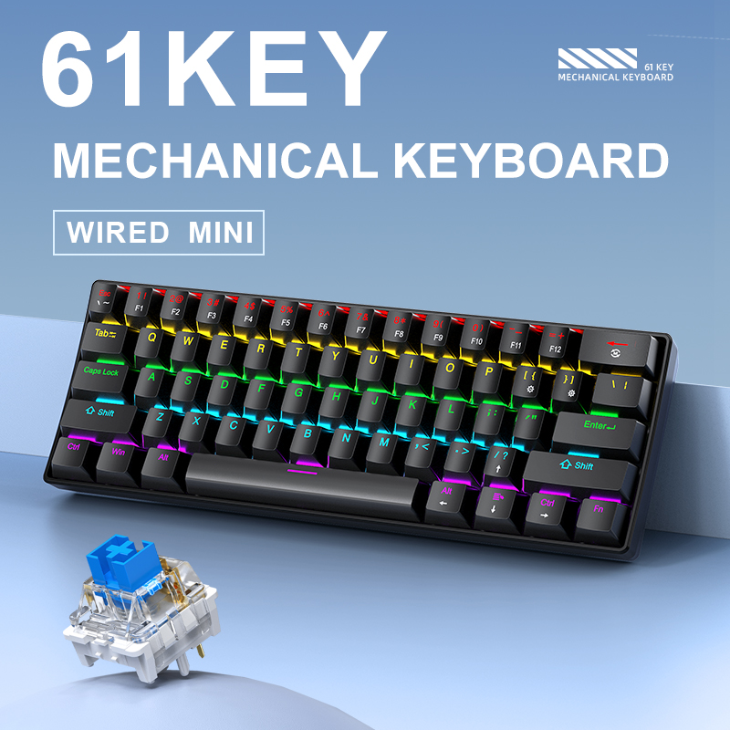 Keyboard Gaming Mekanik Berkab - Keyboard Gaming Blue Switch ulasan dan harga