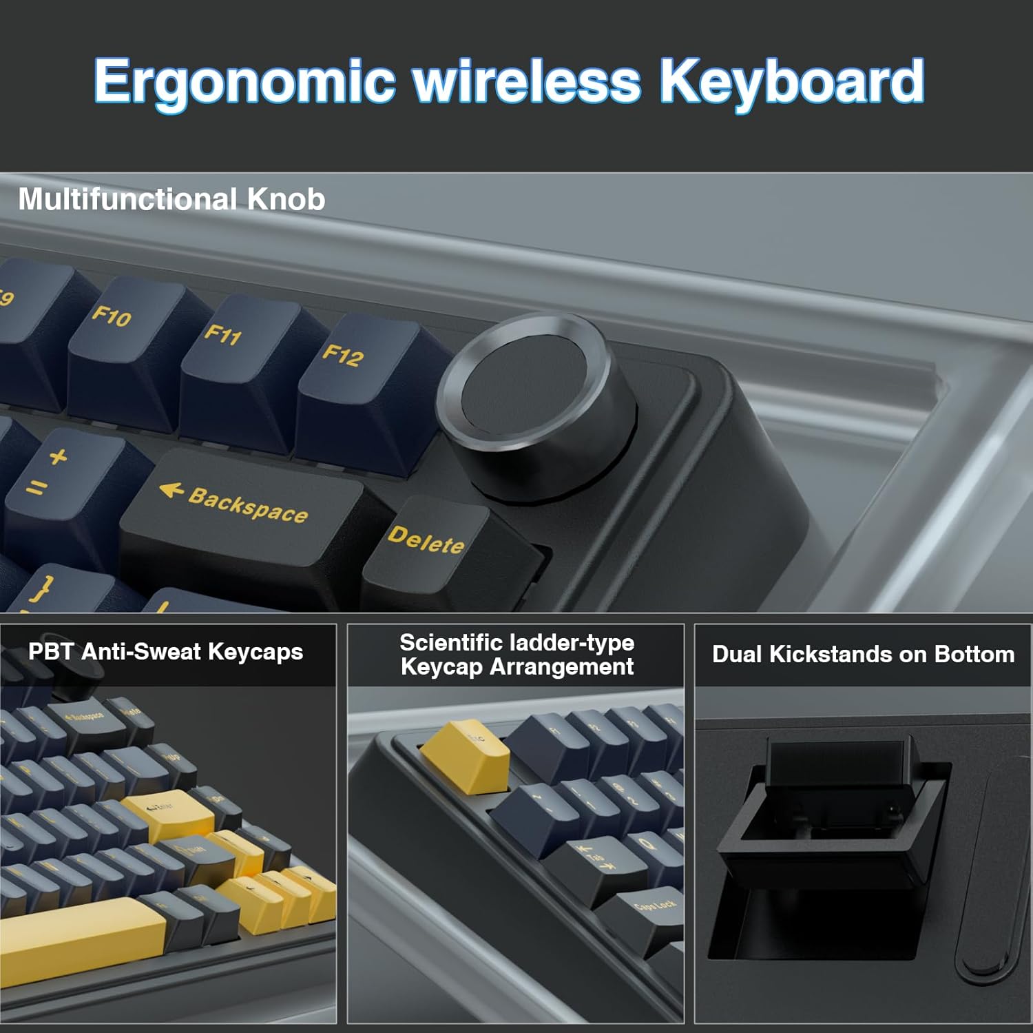 Keyboard Mekanik Aula F75, Tom - Gaming Keyboard Number Pad ulasan dan harga
