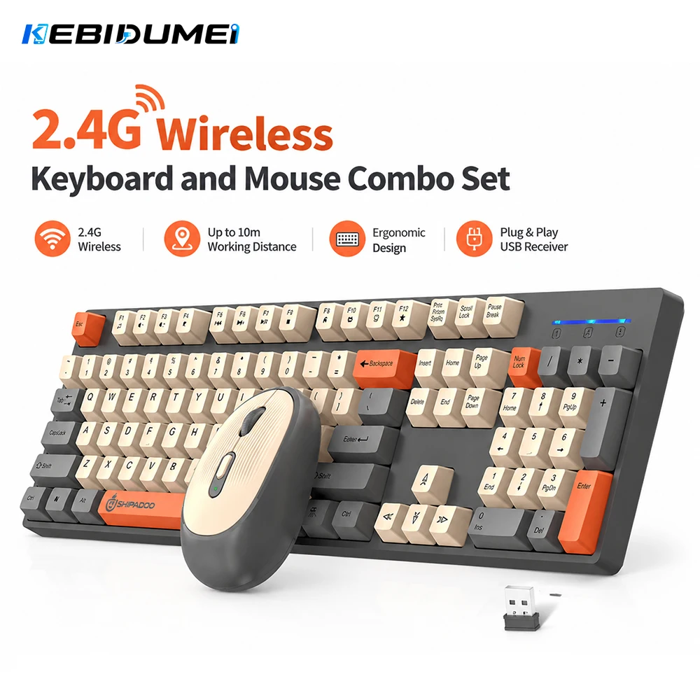 KEBIDUMEI Set Keyboard dan Mou - Gaming Keyboard And Mouse Set ulasan dan harga