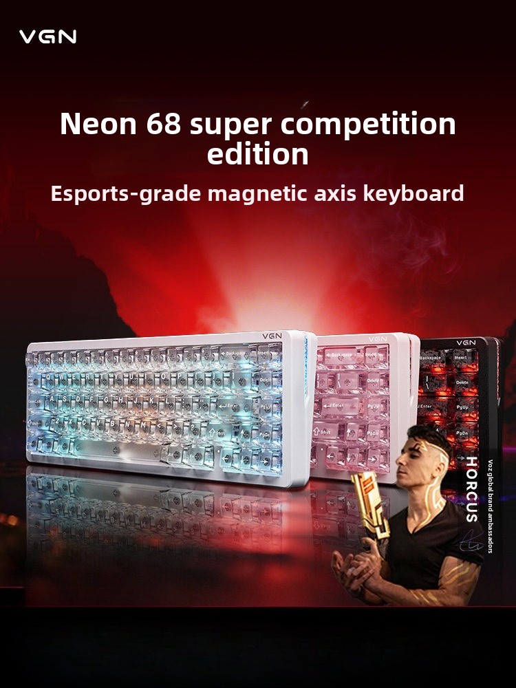 Keyboard Magnetik Aksis 68% La - Gaming Keyboard Thocky ulasan dan harga