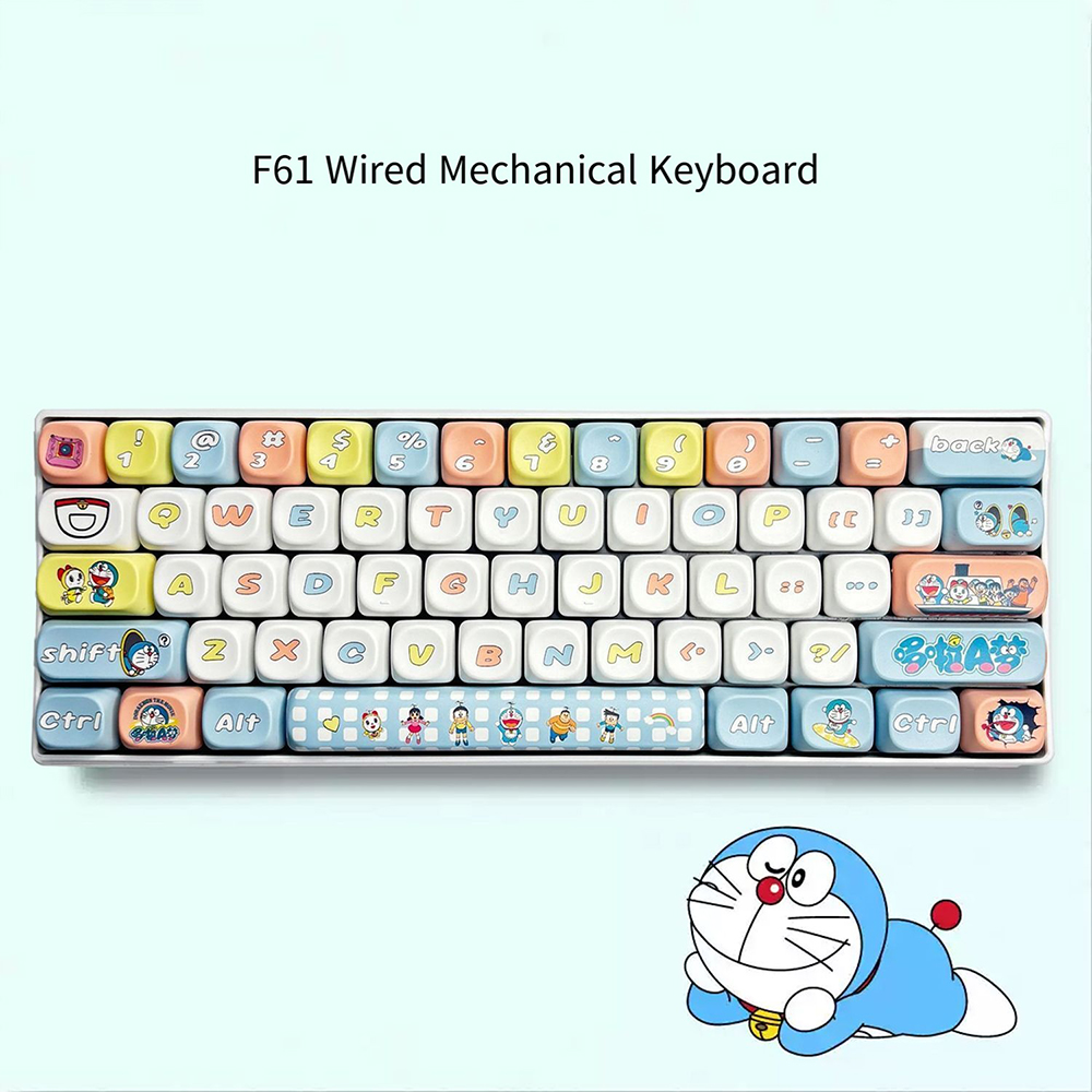 Crayon Shin-Chan 61 Tombol Key - Keyboard Gaming Blue Switch ulasan dan harga