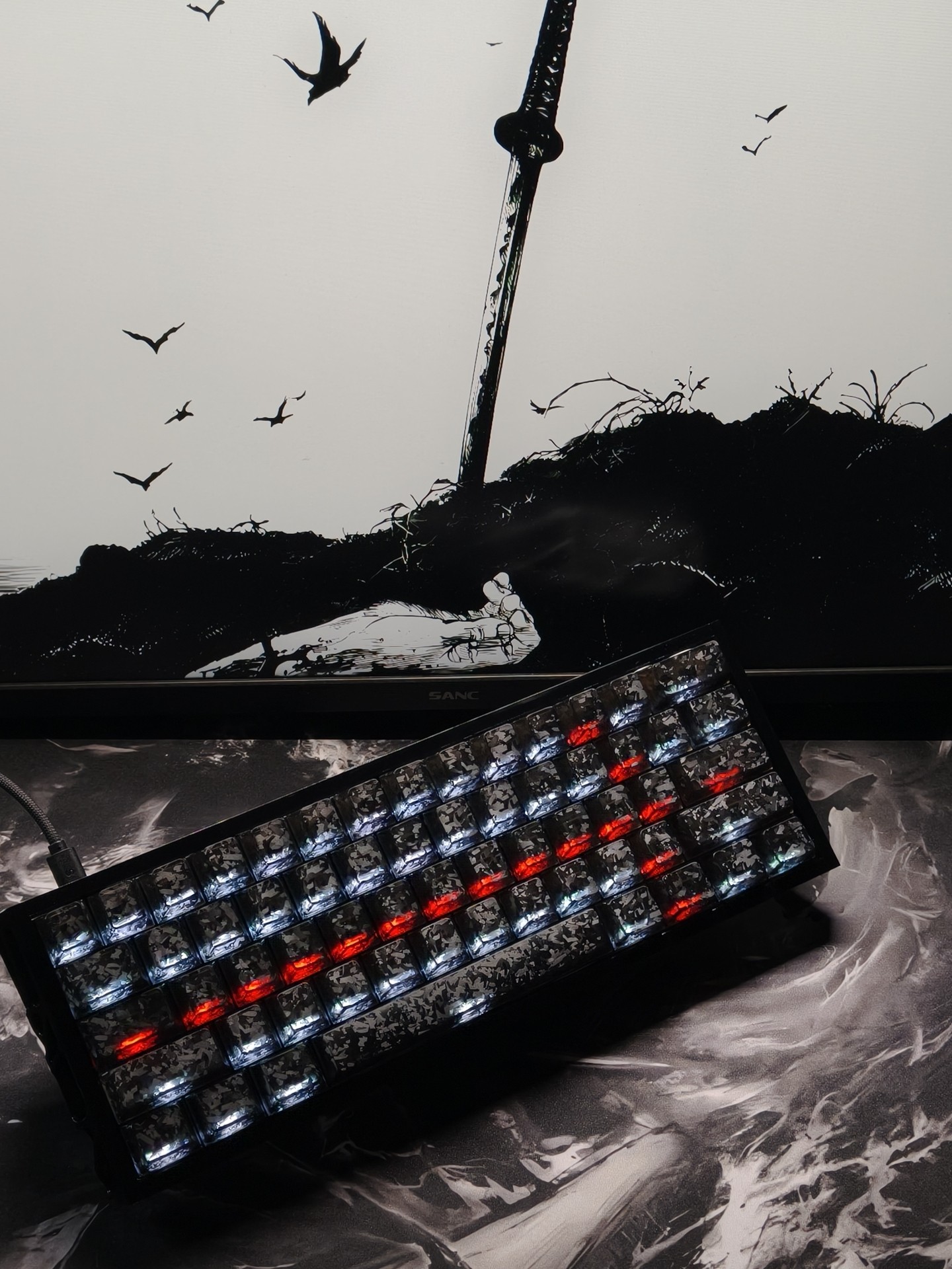 Keyboard Gaming Kompak 60% Lay - Gaming Keyboard Number Pad ulasan dan harga