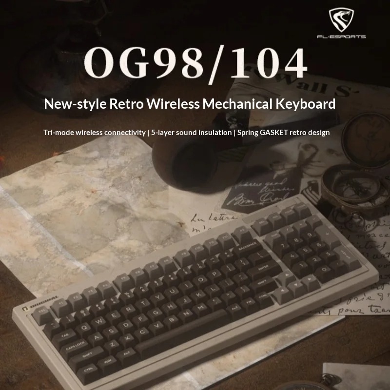 FL·ESPORTS OG104/OG98 Keyboard - Hot Swap Pcb ulasan dan harga