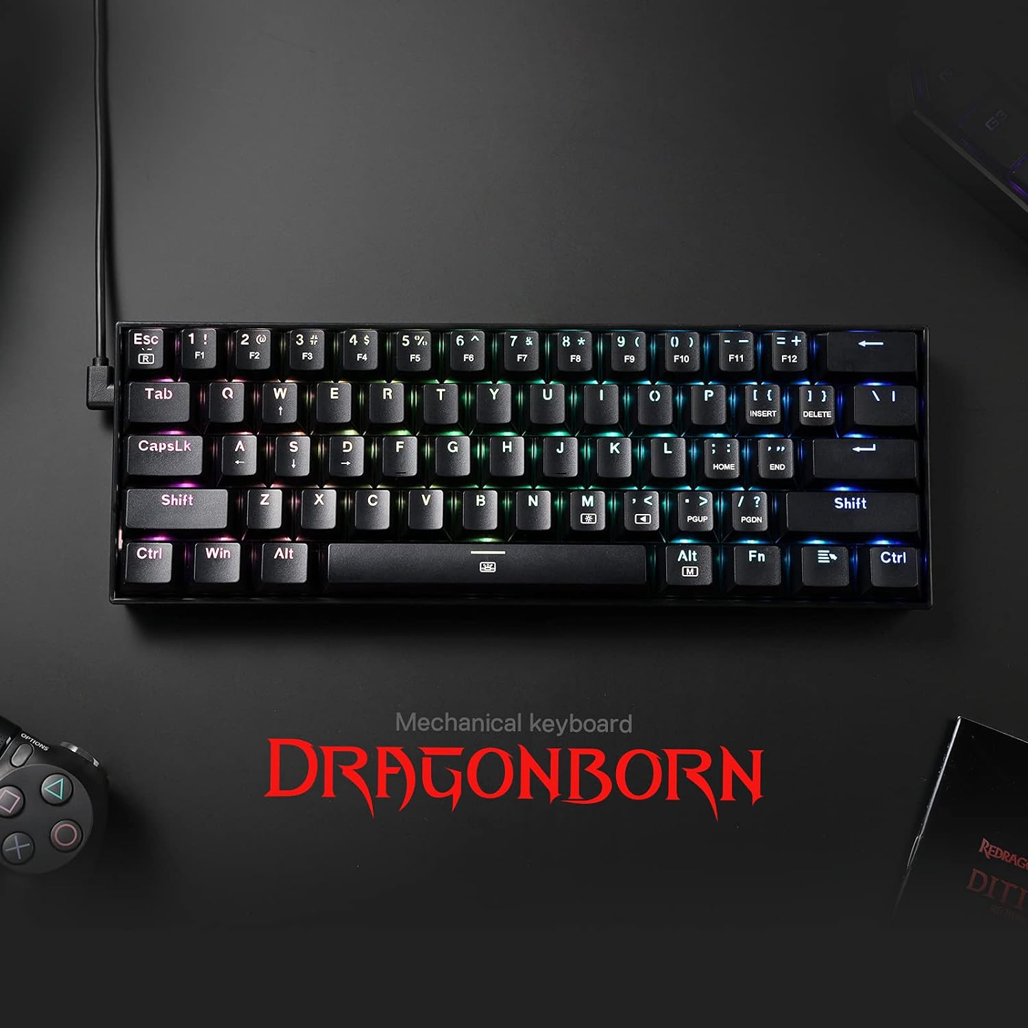 Redragon K630 Dragonborn 60% k - Gaming Keyboard Thocky ulasan dan harga