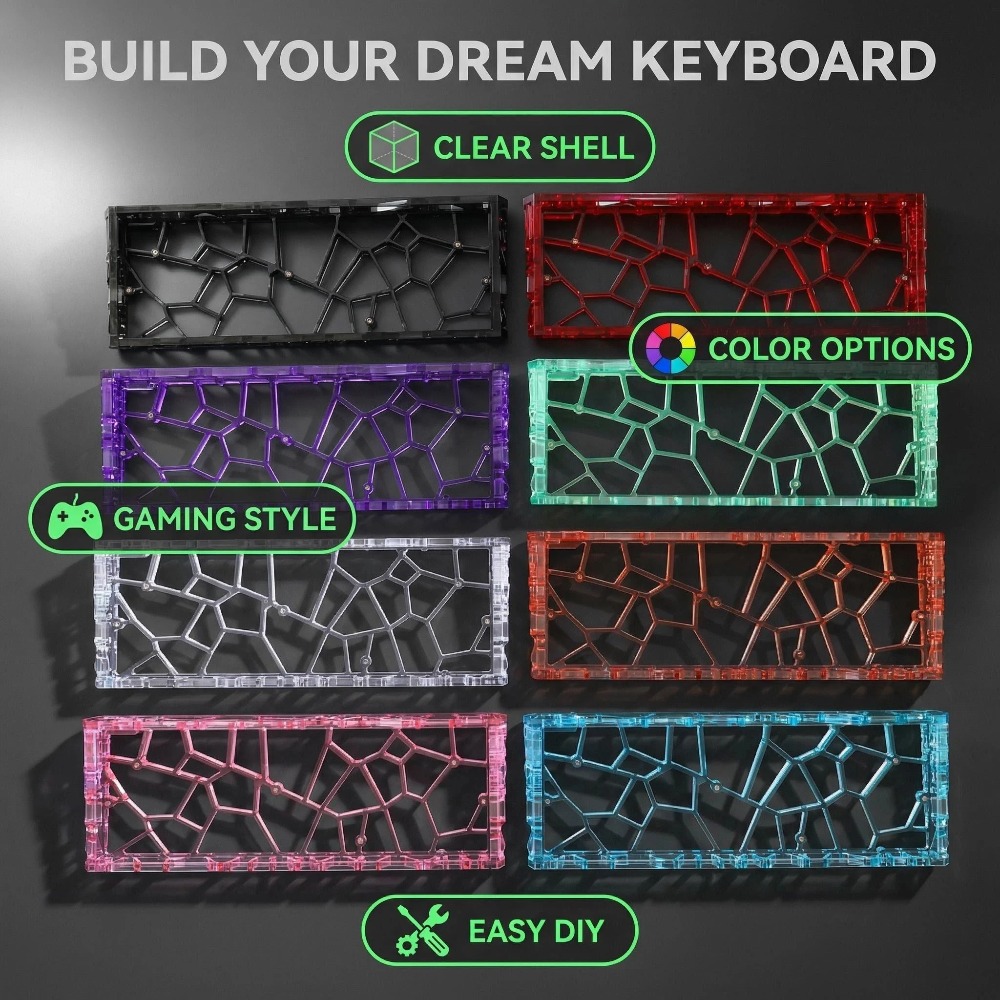 Casing Keyboard GH60 Transpara - Hot Swap Pcb ulasan dan harga