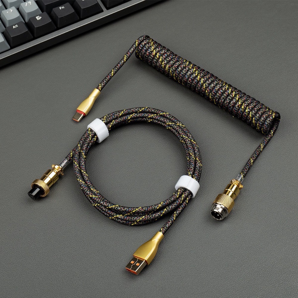 Kabel Aviator Berlapis Emas US - Gaming Keyboard Magnetic Switches ulasan dan harga
