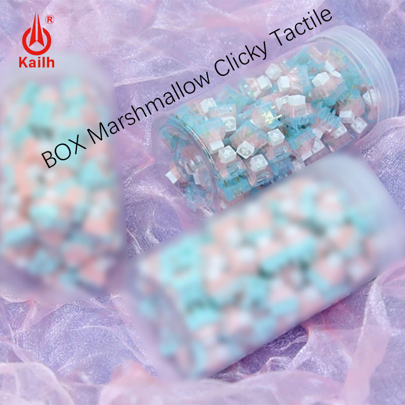 Kailh BOX Marshmallow Clicky T - Keyboard Gaming Blue Switch ulasan dan harga