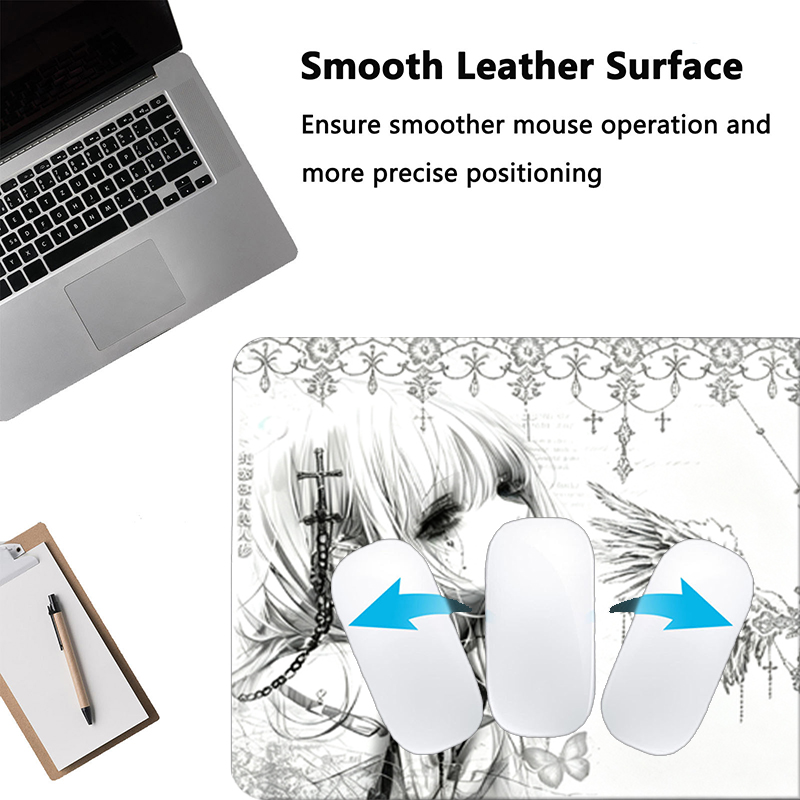 Alas Mouse Kulit Hitam Putih E - Gaming Keyboard And Mouse Pad ulasan dan harga