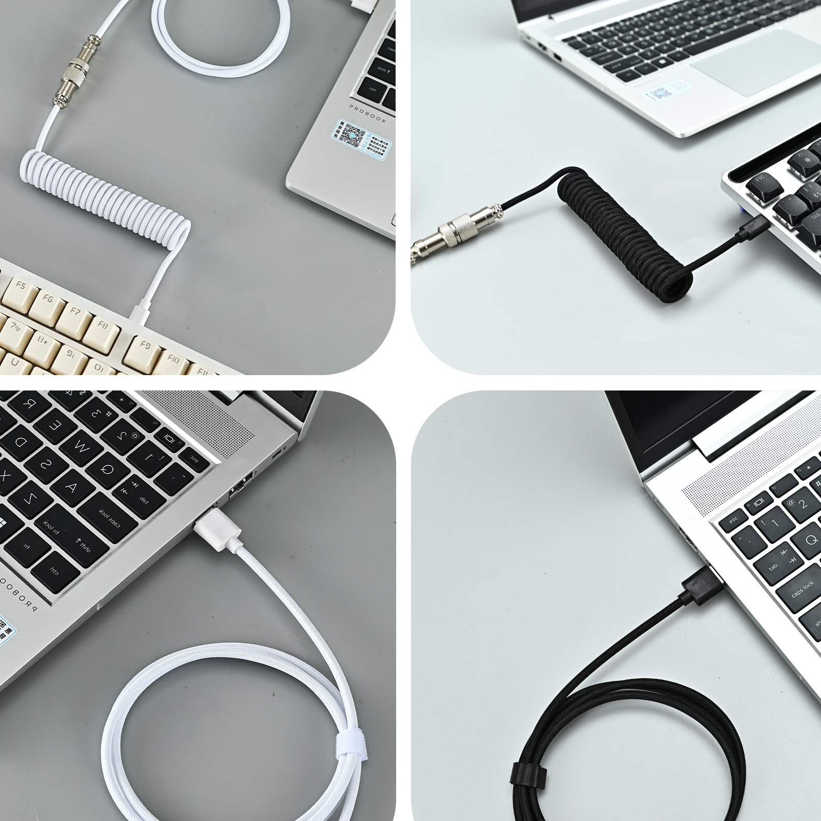 Kabel Melingkar Keyboard Mekan - Coiled Usb Cable ulasan dan harga