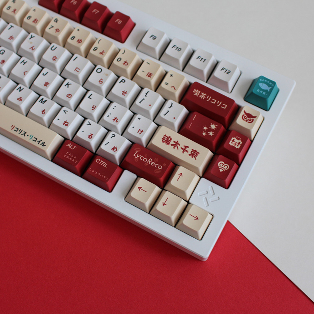 Lycoris Recoil Anime PBT Keyca - Gaming Keyboard Ergonomic ulasan dan harga